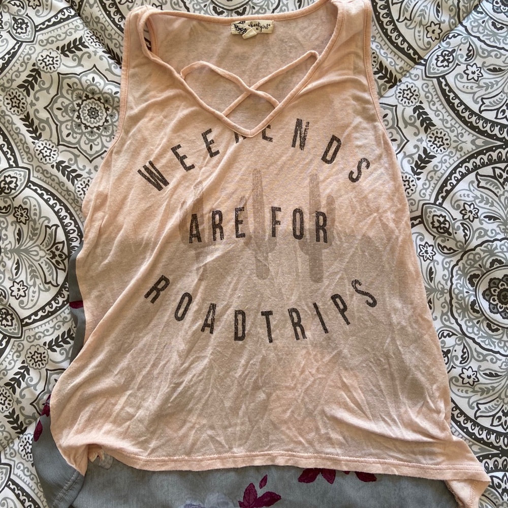 Weekends are for road trips tank